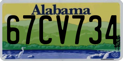 AL license plate 67CV734
