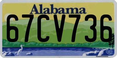 AL license plate 67CV736