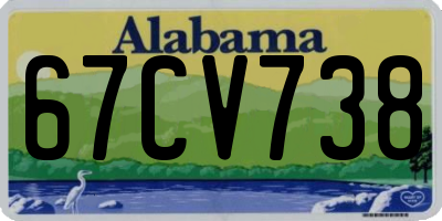 AL license plate 67CV738