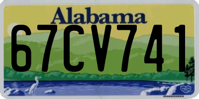 AL license plate 67CV741