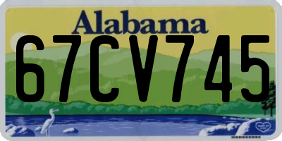 AL license plate 67CV745