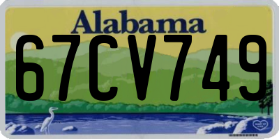 AL license plate 67CV749