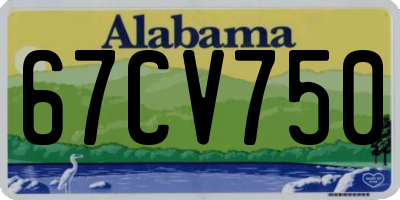 AL license plate 67CV750