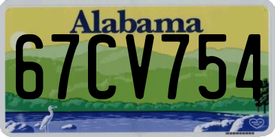 AL license plate 67CV754
