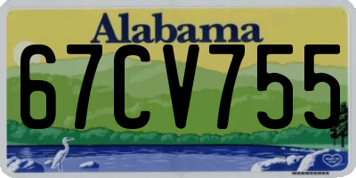 AL license plate 67CV755