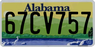 AL license plate 67CV757