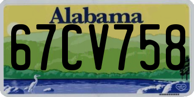 AL license plate 67CV758