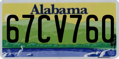 AL license plate 67CV760
