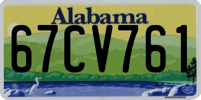 AL license plate 67CV761