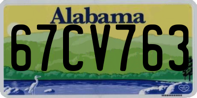 AL license plate 67CV763