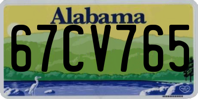 AL license plate 67CV765