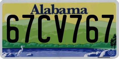 AL license plate 67CV767