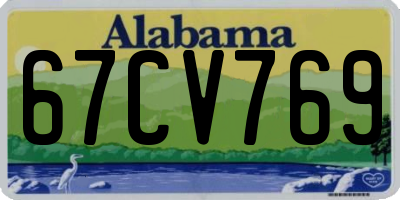 AL license plate 67CV769