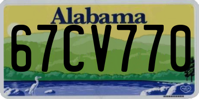 AL license plate 67CV770