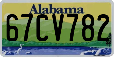 AL license plate 67CV782