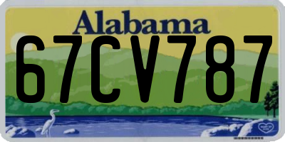AL license plate 67CV787