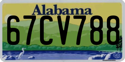 AL license plate 67CV788