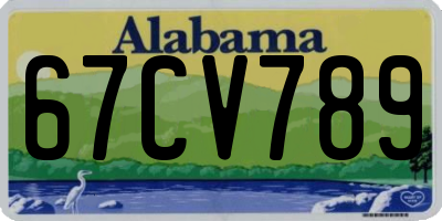 AL license plate 67CV789