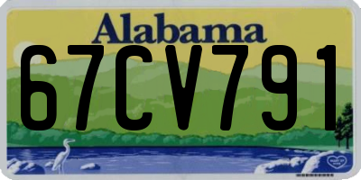 AL license plate 67CV791