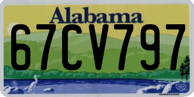 AL license plate 67CV797
