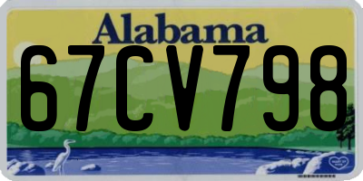 AL license plate 67CV798
