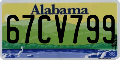 AL license plate 67CV799