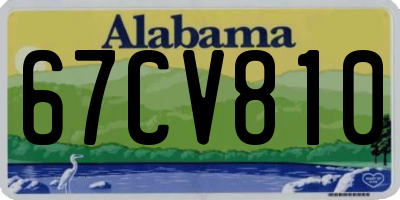 AL license plate 67CV810