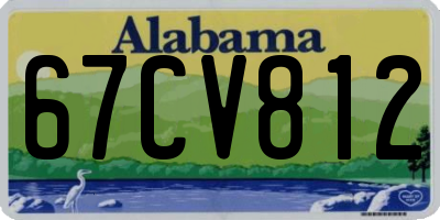 AL license plate 67CV812
