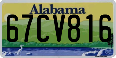 AL license plate 67CV816