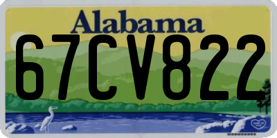 AL license plate 67CV822