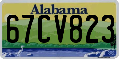 AL license plate 67CV823