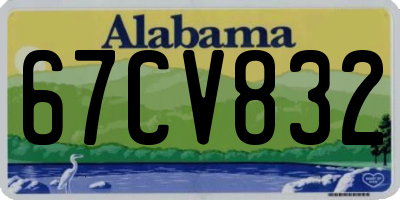 AL license plate 67CV832