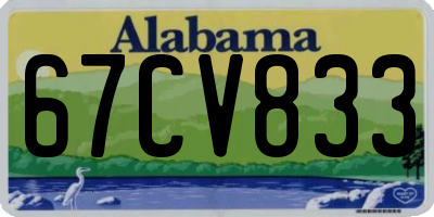 AL license plate 67CV833