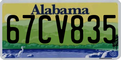 AL license plate 67CV835