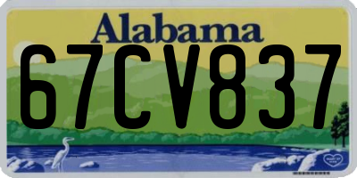 AL license plate 67CV837