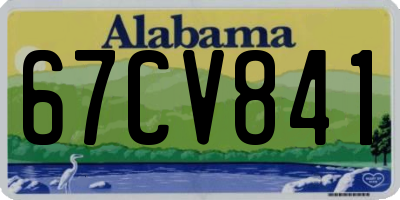 AL license plate 67CV841