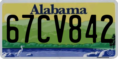 AL license plate 67CV842