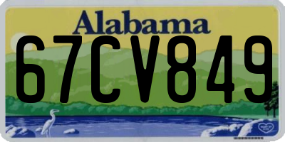 AL license plate 67CV849