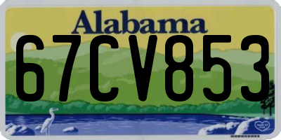AL license plate 67CV853
