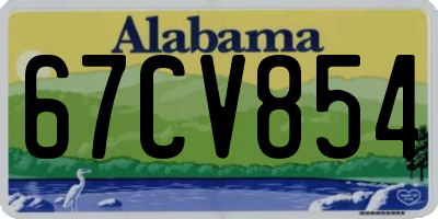 AL license plate 67CV854