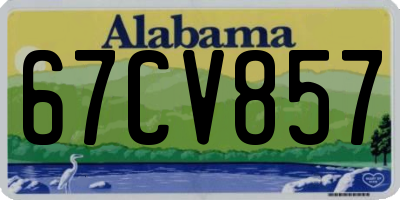 AL license plate 67CV857