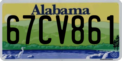 AL license plate 67CV861