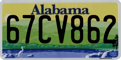 AL license plate 67CV862