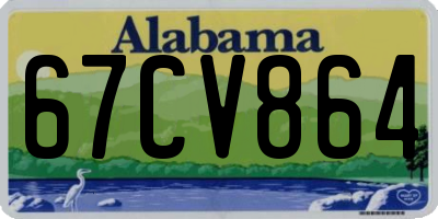AL license plate 67CV864