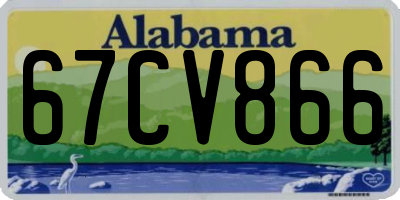 AL license plate 67CV866