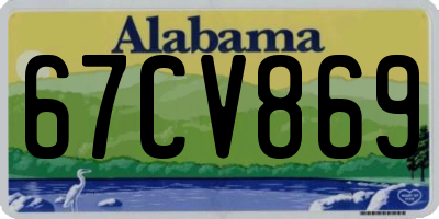 AL license plate 67CV869