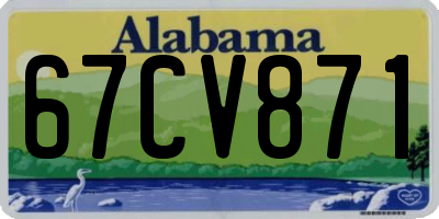 AL license plate 67CV871