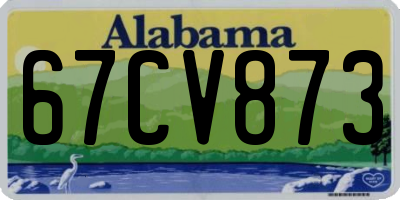 AL license plate 67CV873