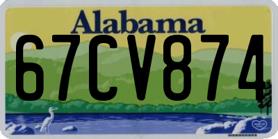 AL license plate 67CV874