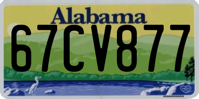 AL license plate 67CV877